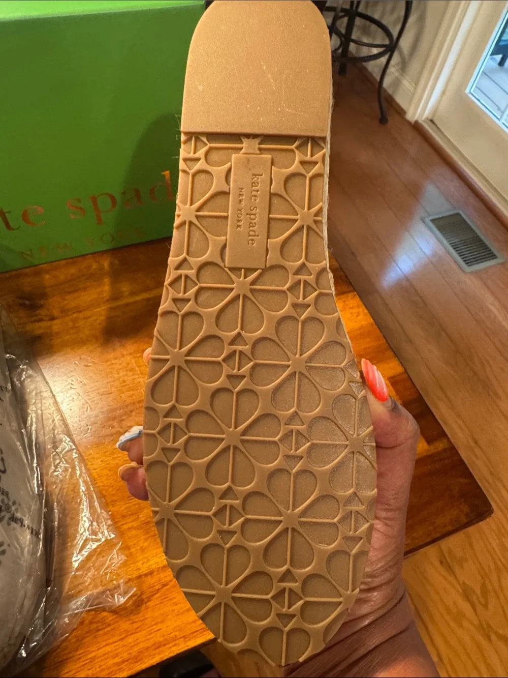 kate spade White Laser-Cut Espadrille Slip-On women Shoes